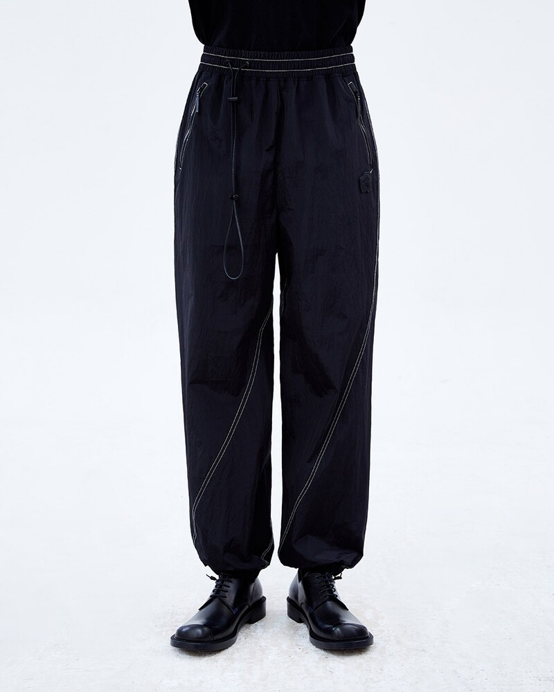 ADER ERROR아더에러]Sculpture logo trackpants Noir